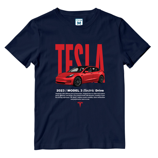 Cotton Shirt: Tesla Model 3