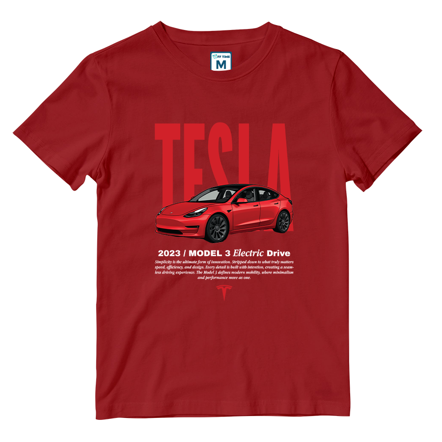 Cotton Shirt: Tesla Model 3