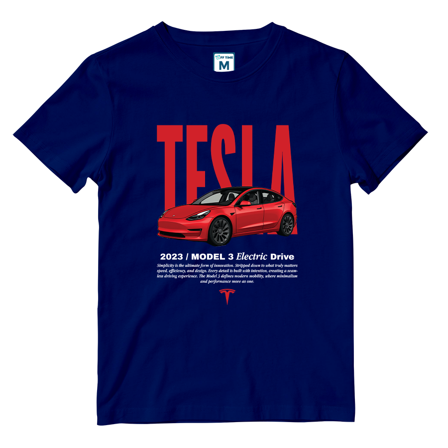 Cotton Shirt: Tesla Model 3