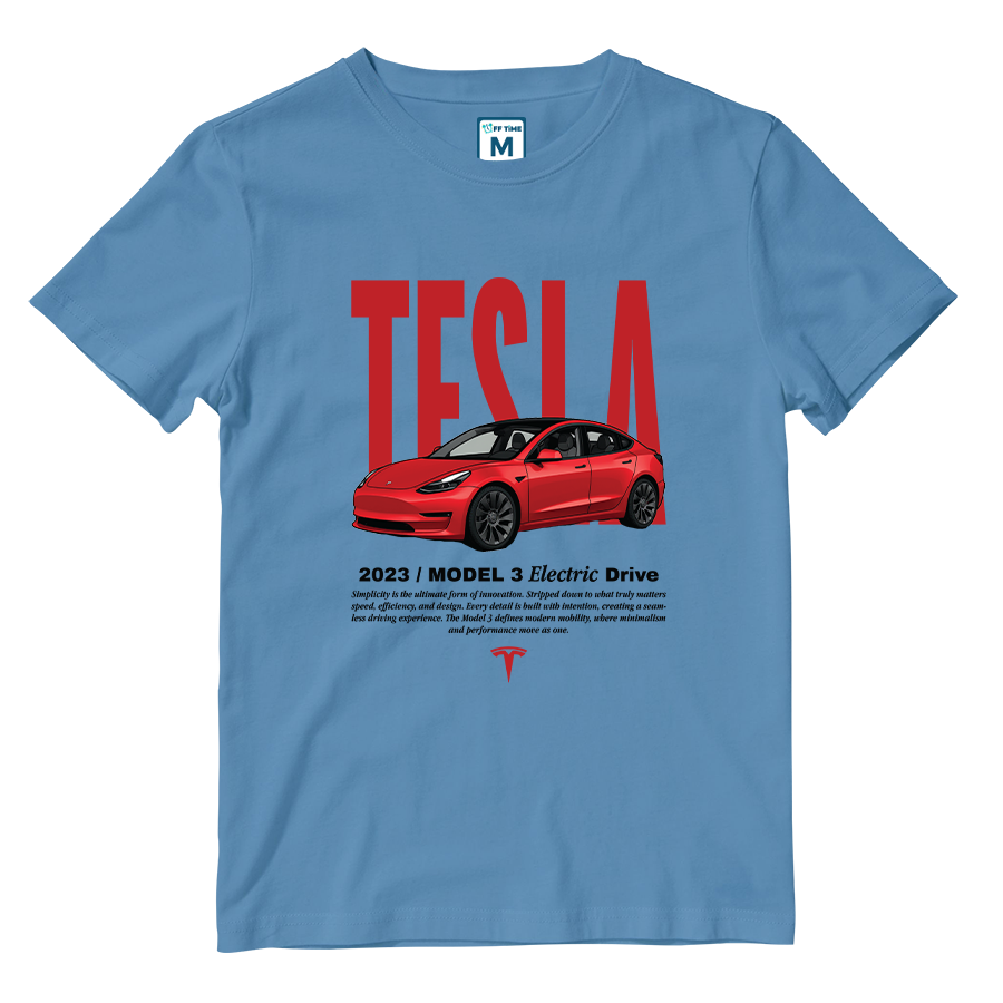 Cotton Shirt: Tesla Model 3