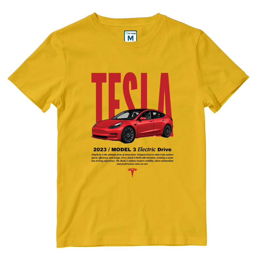 Cotton Shirt: Tesla Model 3