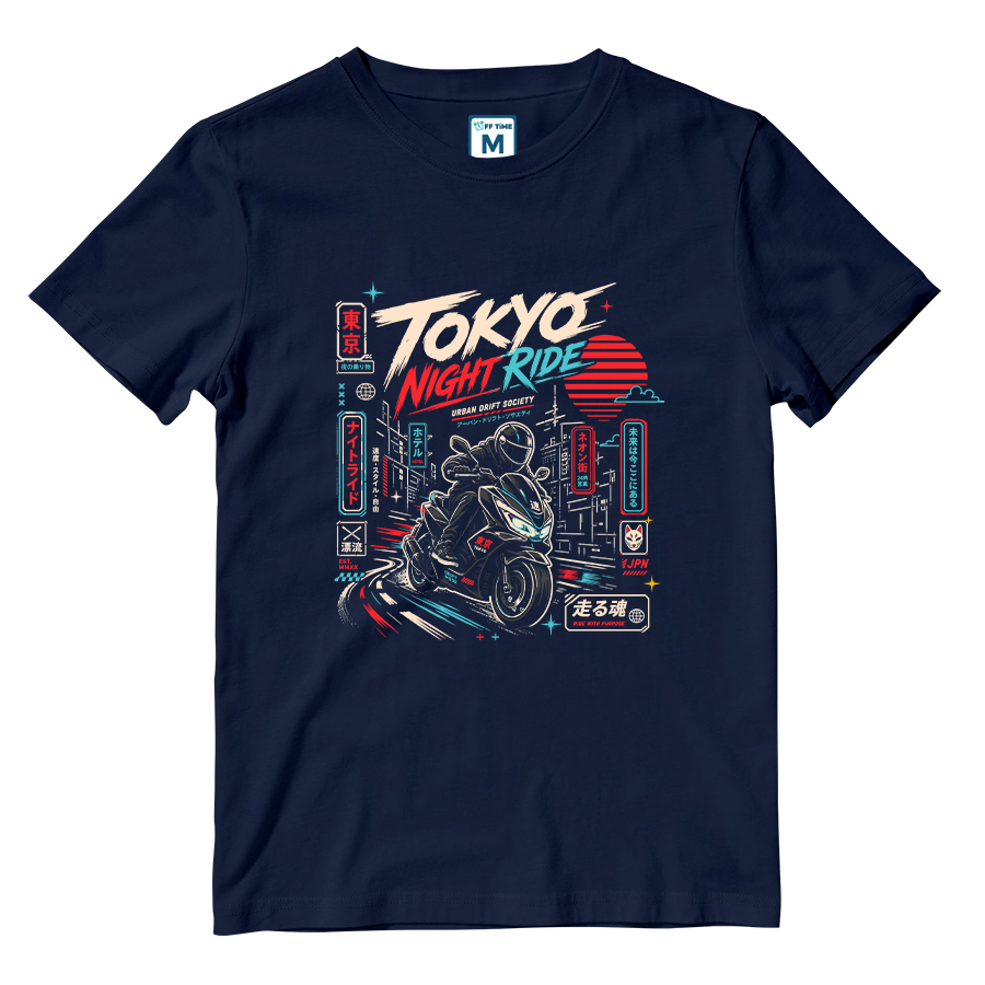 Cotton Shirt: Tokyo Night