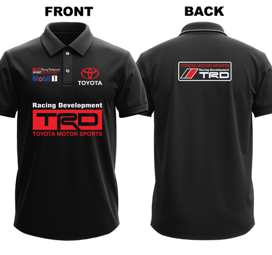 Drifit Polo Shirt: Toyota TRD (Front and Back)