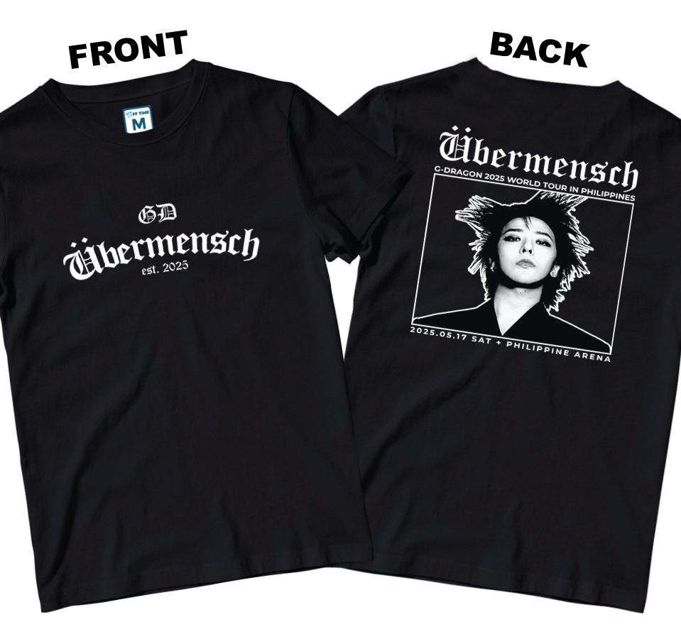 Cotton Shirt: Ubermensch Est 2025 (Front and Back)
