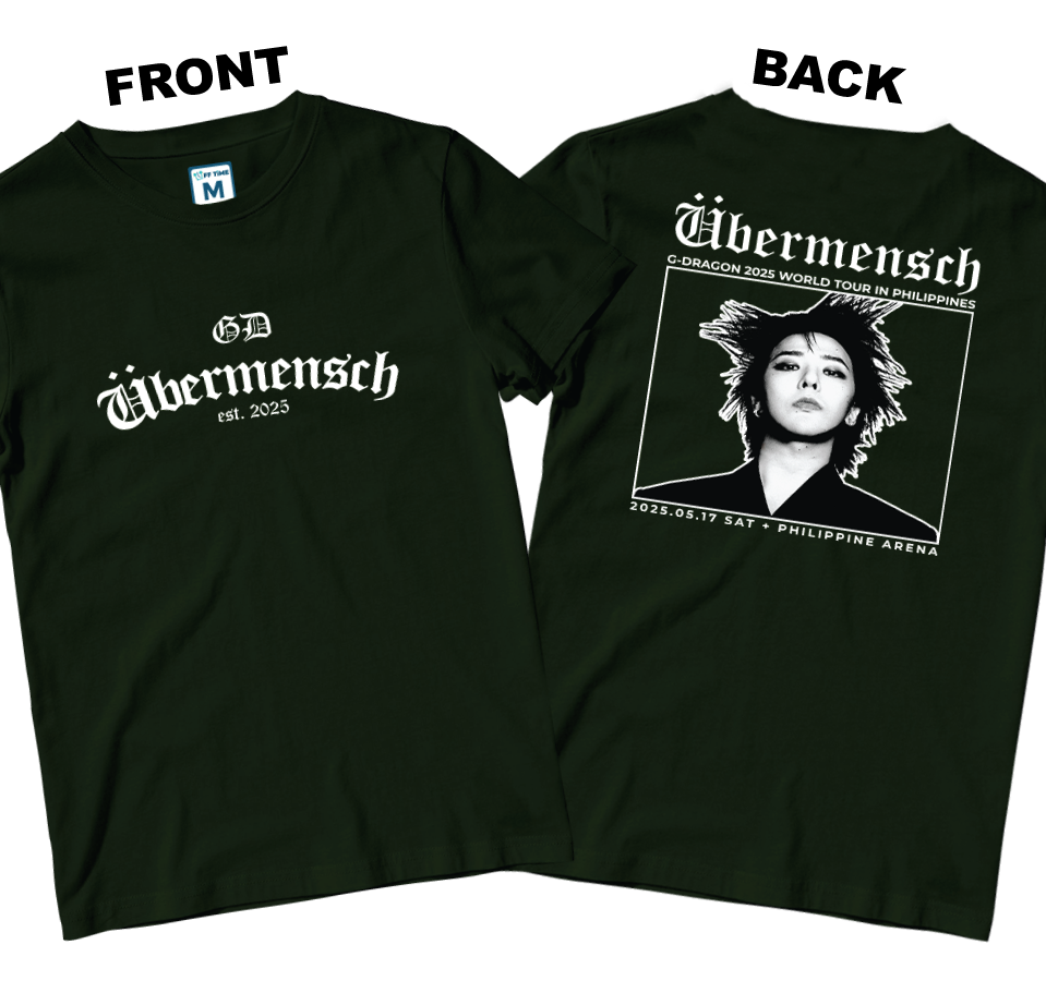 Cotton Shirt: Ubermensch Est 2025 (Front and Back)