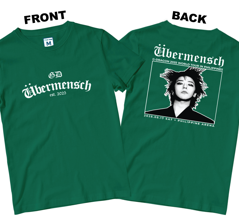 Cotton Shirt: Ubermensch Est 2025 (Front and Back)