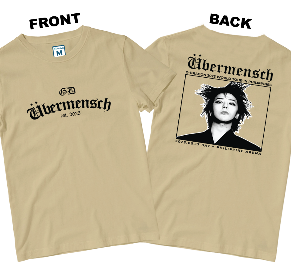 Cotton Shirt: Ubermensch Est 2025 (Front and Back)