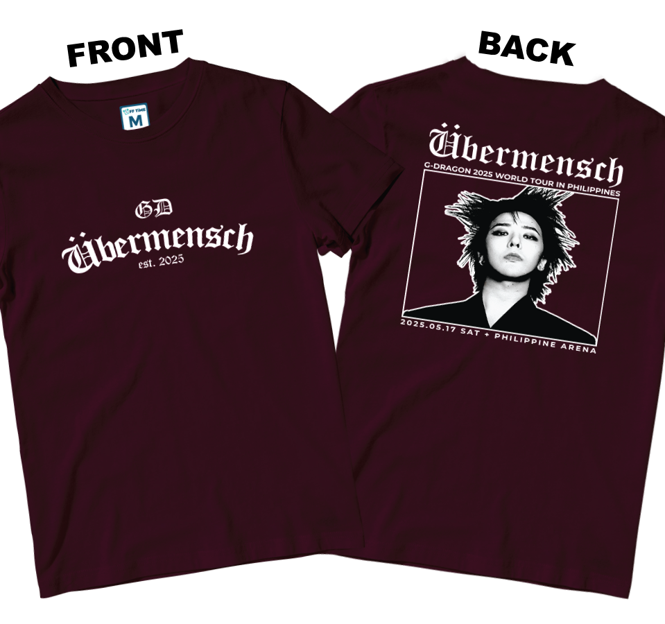 Cotton Shirt: Ubermensch Est 2025 (Front and Back)