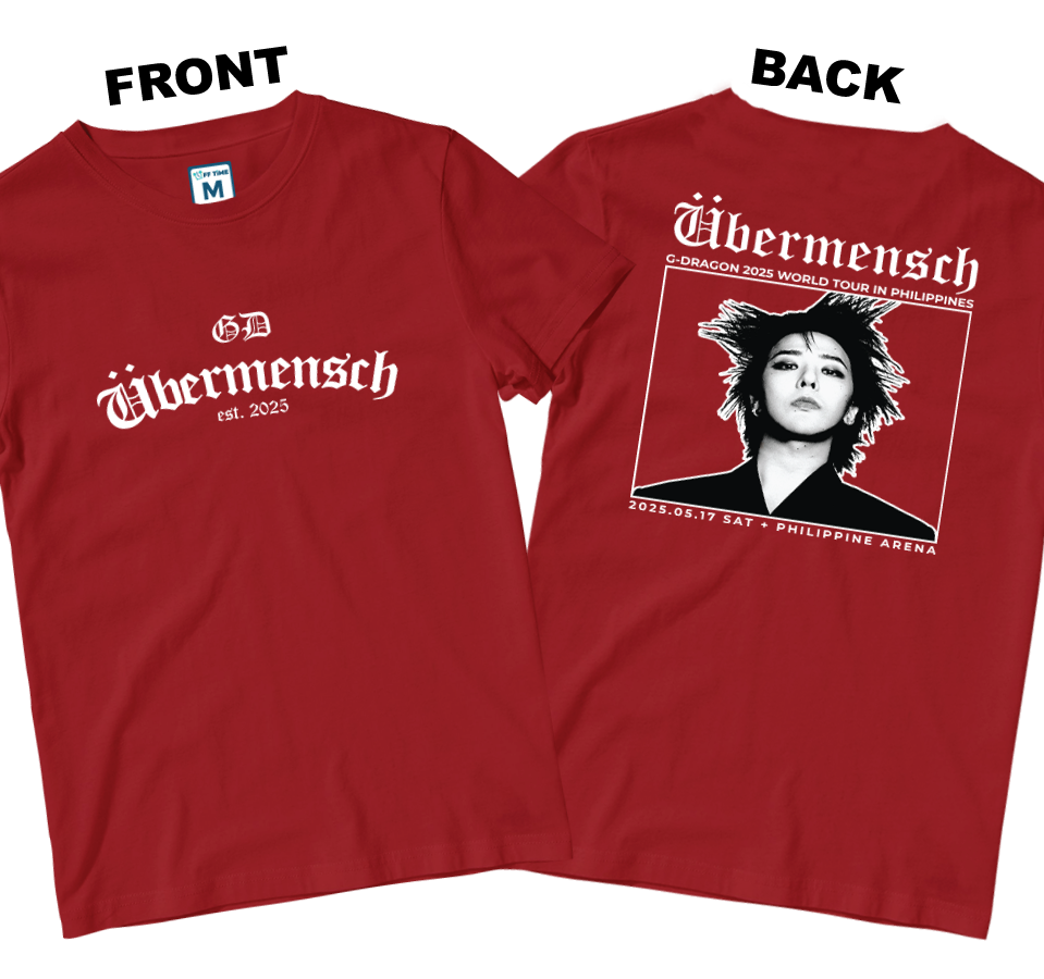 Cotton Shirt: Ubermensch Est 2025 (Front and Back)
