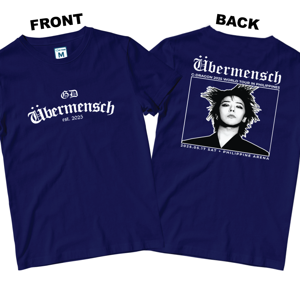 Cotton Shirt: Ubermensch Est 2025 (Front and Back)