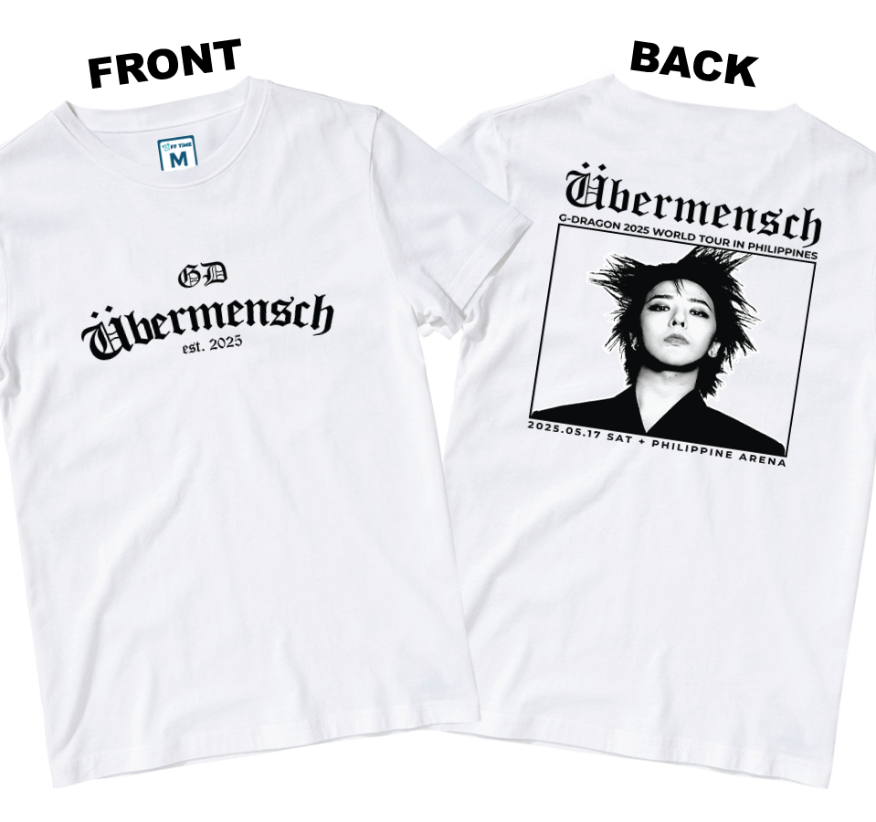 Cotton Shirt: Ubermensch Est 2025 (Front and Back)