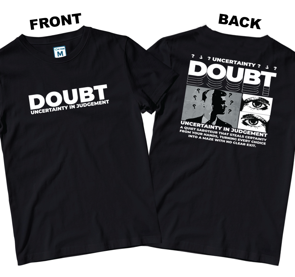 Cotton Shirt: Uncertainty (Front and Back)
