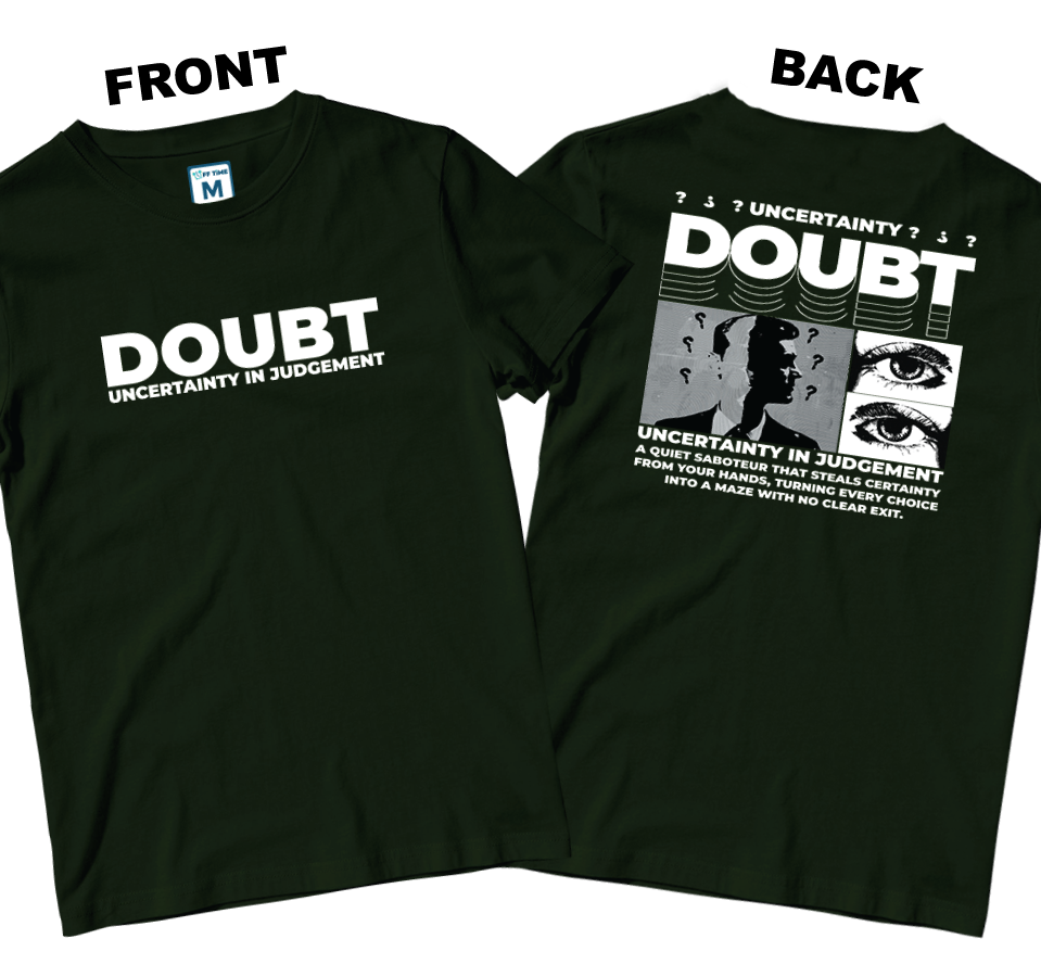Cotton Shirt: Uncertainty (Front and Back)