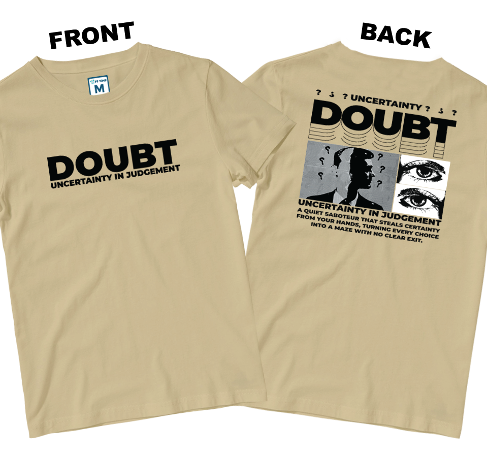 Cotton Shirt: Uncertainty (Front and Back)