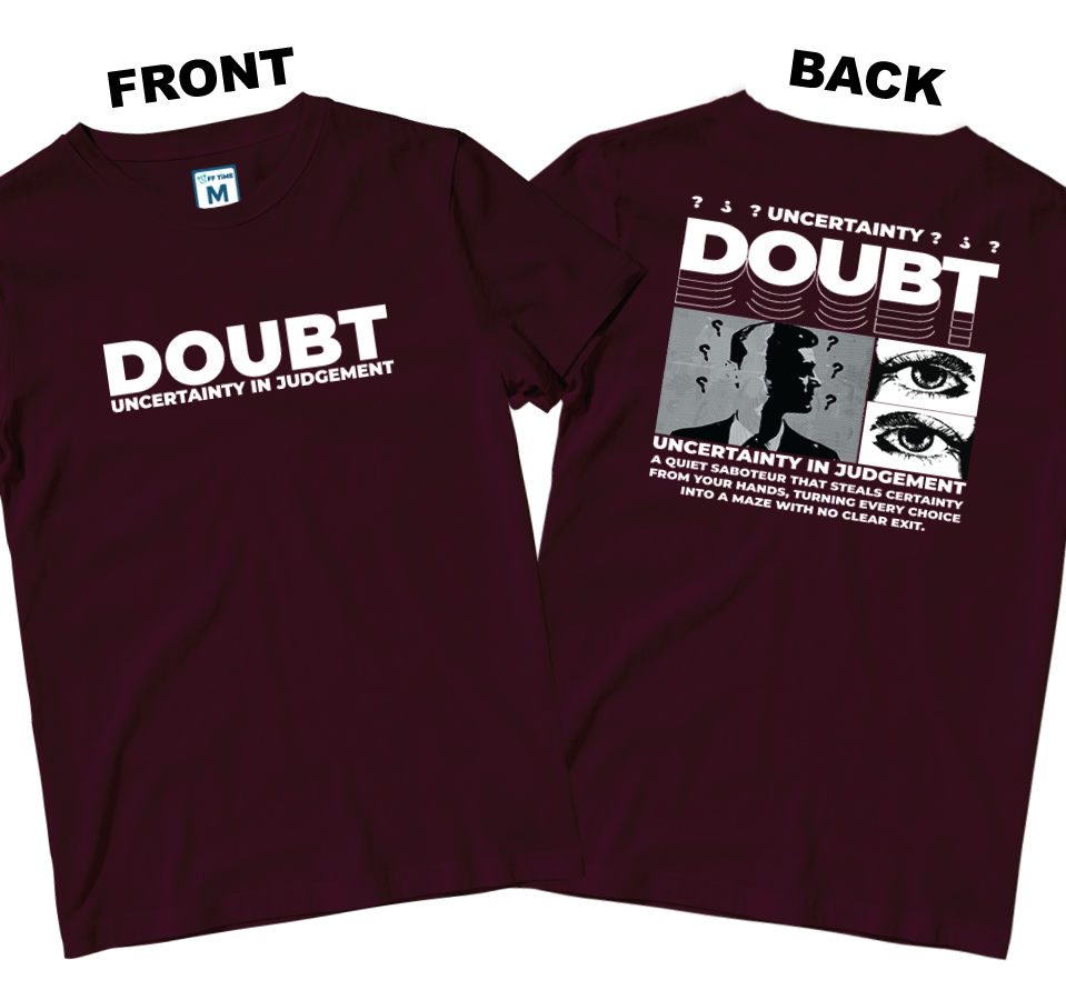 Cotton Shirt: Uncertainty (Front and Back)