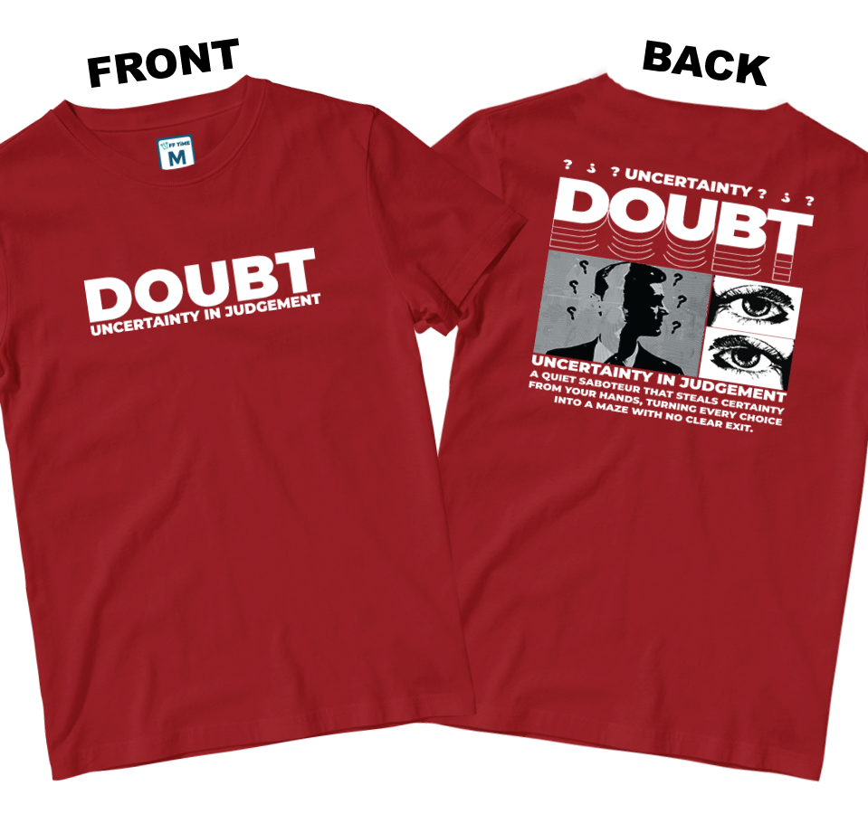 Cotton Shirt: Uncertainty (Front and Back)