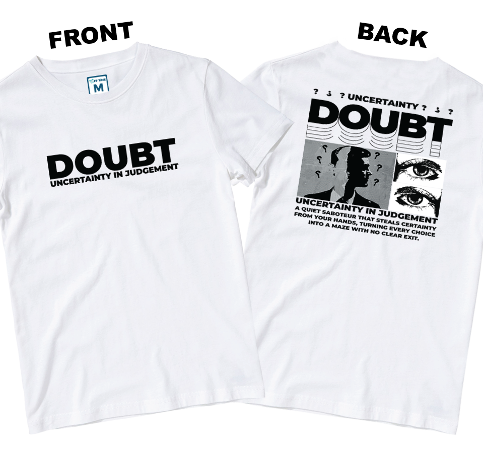 Cotton Shirt: Uncertainty (Front and Back)