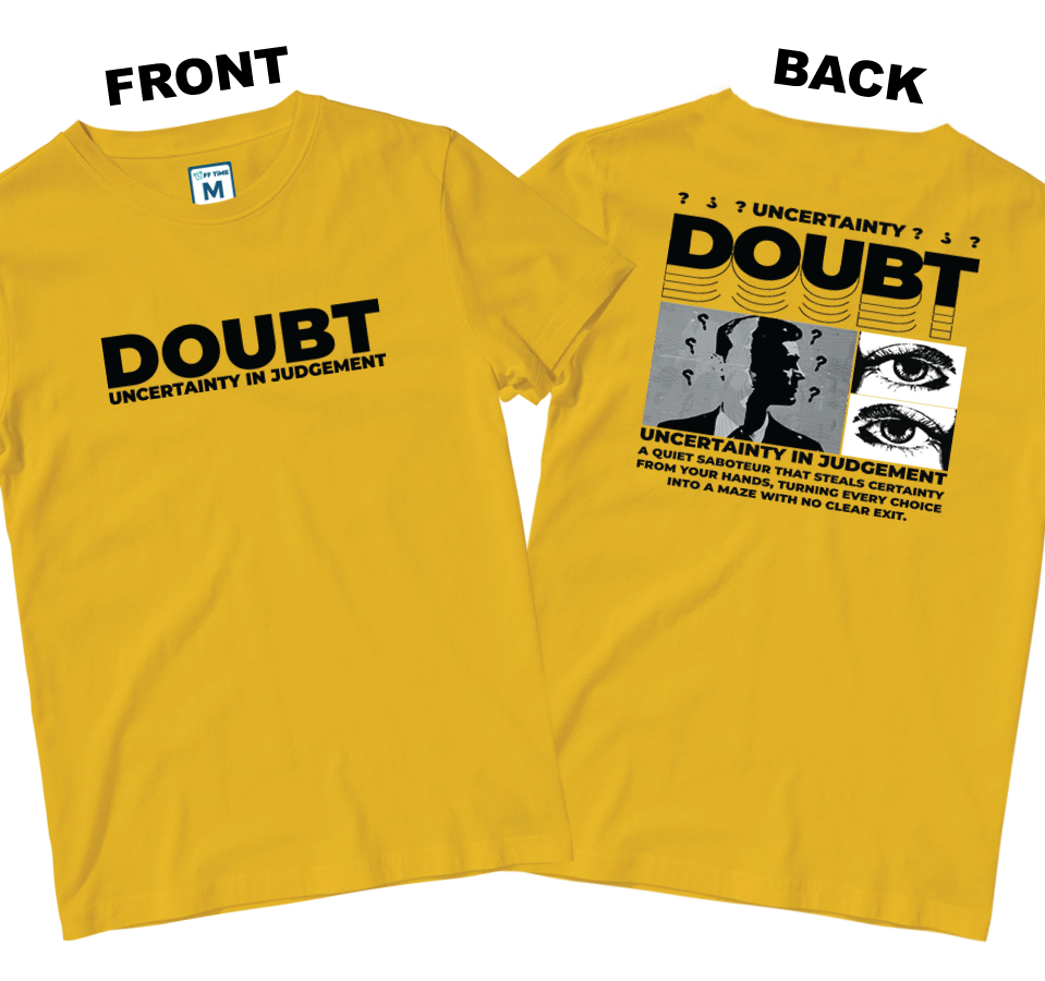 Cotton Shirt: Uncertainty (Front and Back)