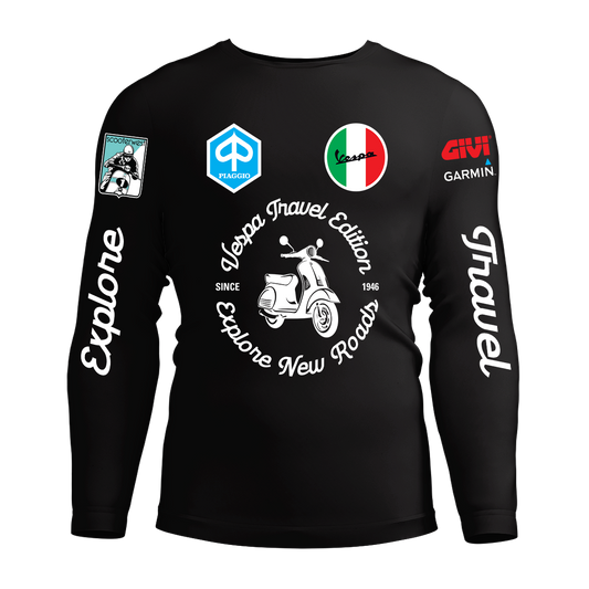 Long Sleeve Drifit Shirt: Vespa Travel Edition