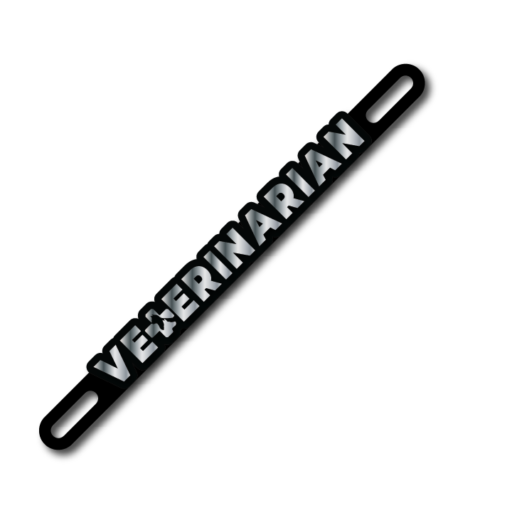 Car Plate Badge: Veterinarian Ver 2