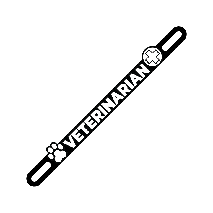 Car Plate Badge: Veterinarian