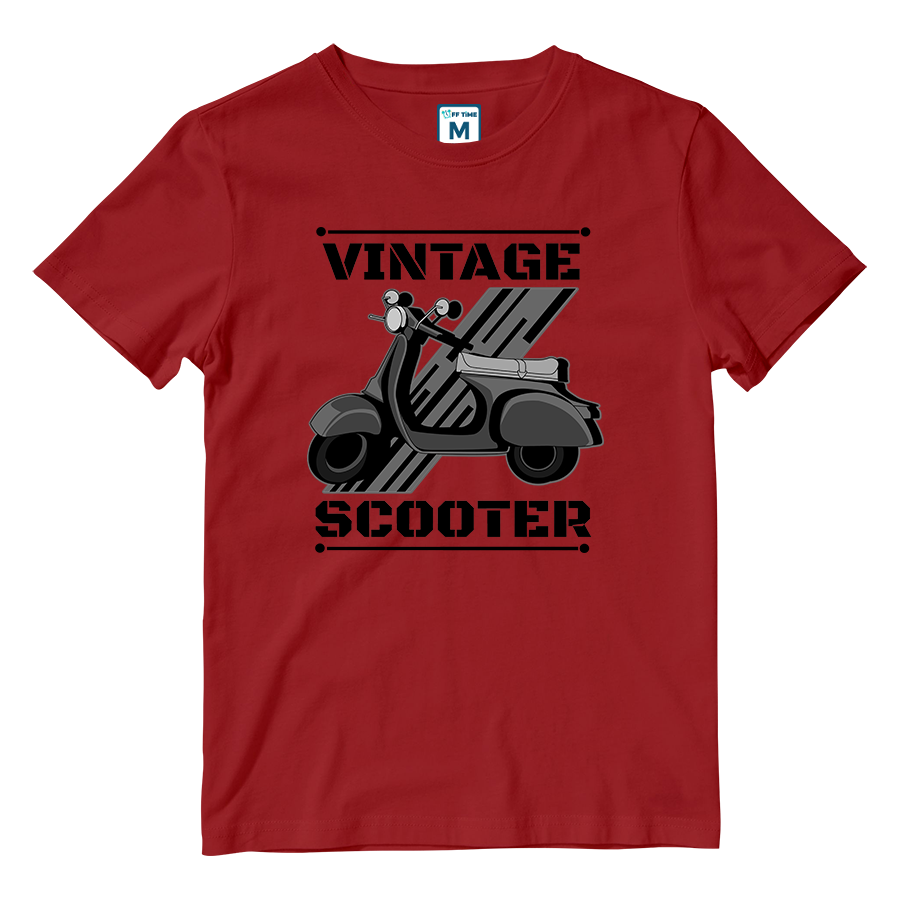 Cotton Shirt: Vintage Scooter