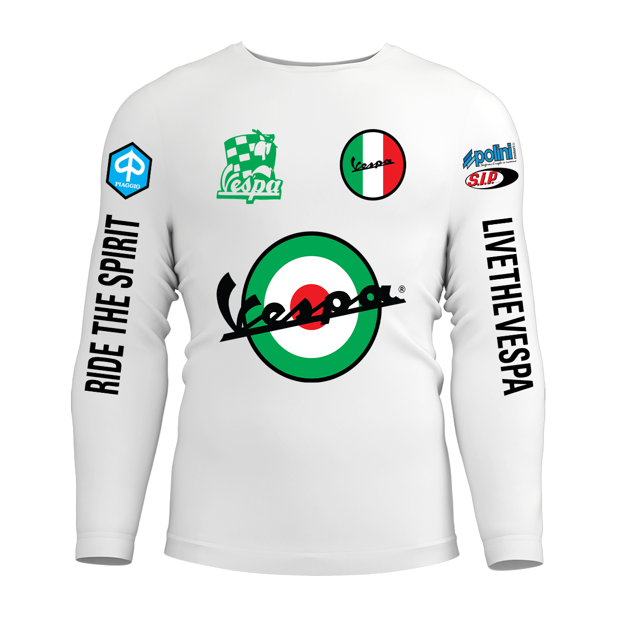 Long Sleeve Drifit Shirt: Vintage Vespa