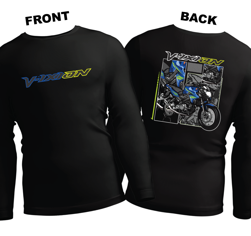 Long Sleeve Drifit Shirt: Vixion (Front and Back)