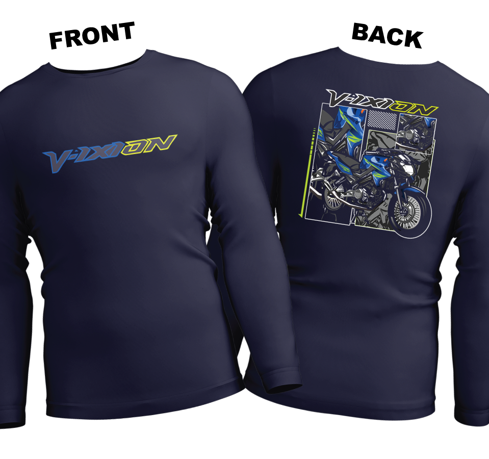 Long Sleeve Drifit Shirt: Vixion (Front and Back)