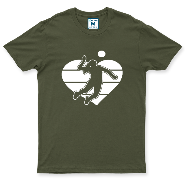 Drifit Shirt: Volleyball Heart