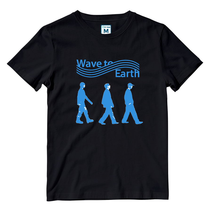 Cotton Shirt: Wave to Earth Silhouette