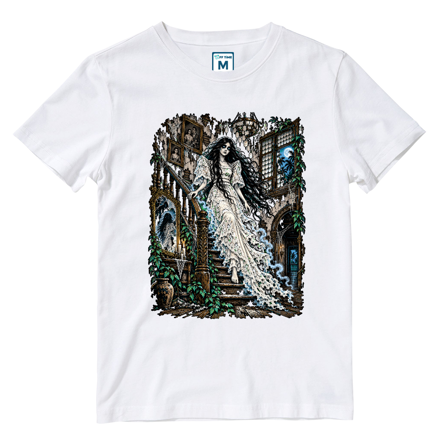 Cotton Shirt: White Lady