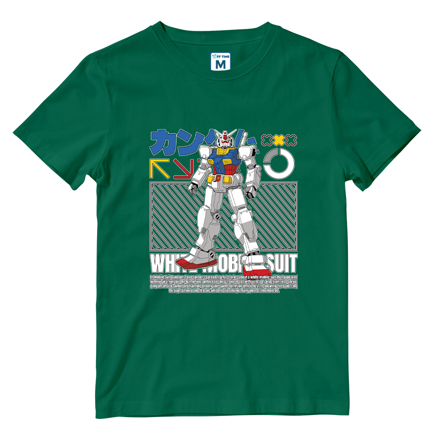 Cotton Shirt: White Mobile Suit