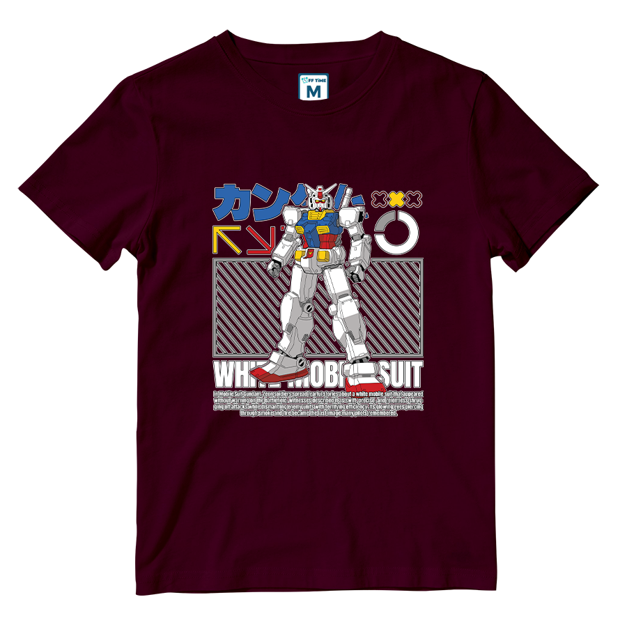 Cotton Shirt: White Mobile Suit