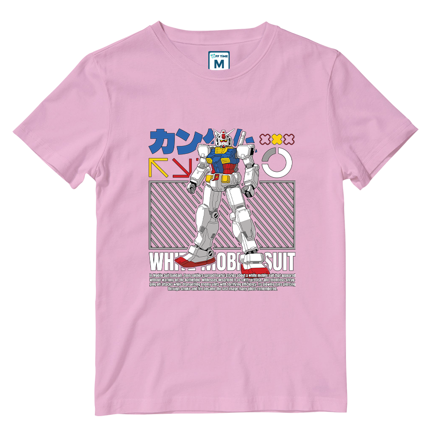 Cotton Shirt: White Mobile Suit