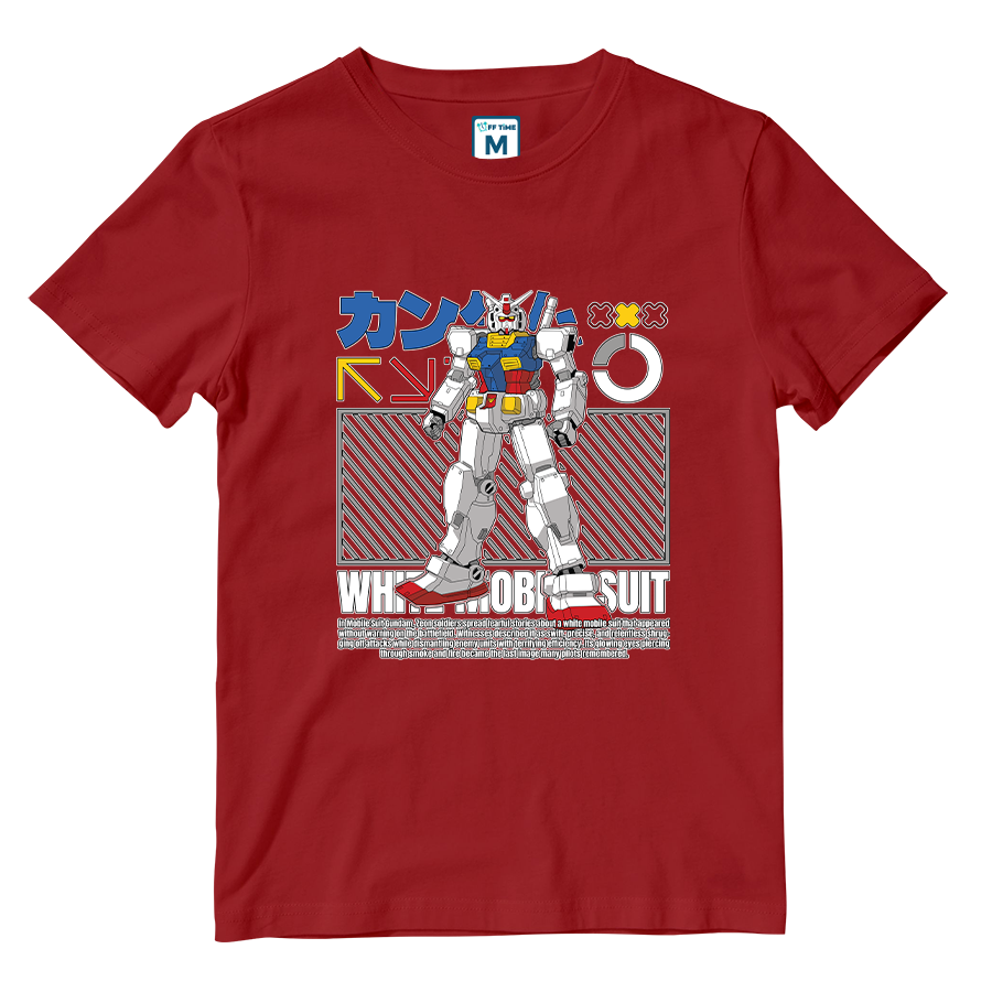 Cotton Shirt: White Mobile Suit