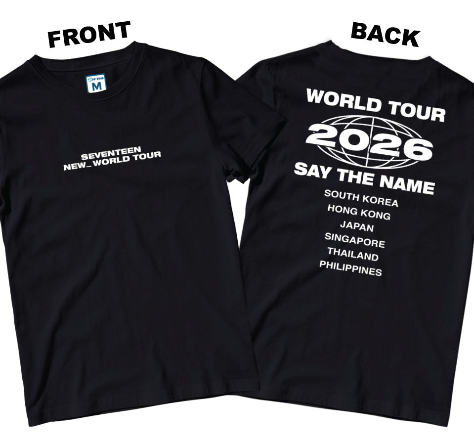 Cotton Shirt: World Tour Shirt (Front and Back)