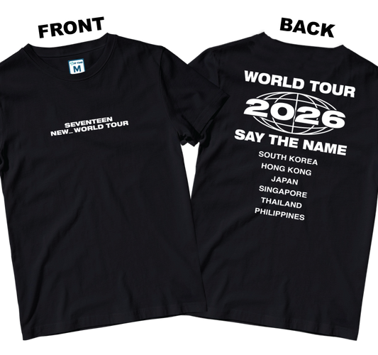 Cotton Shirt: World Tour Shirt (Front and Back)