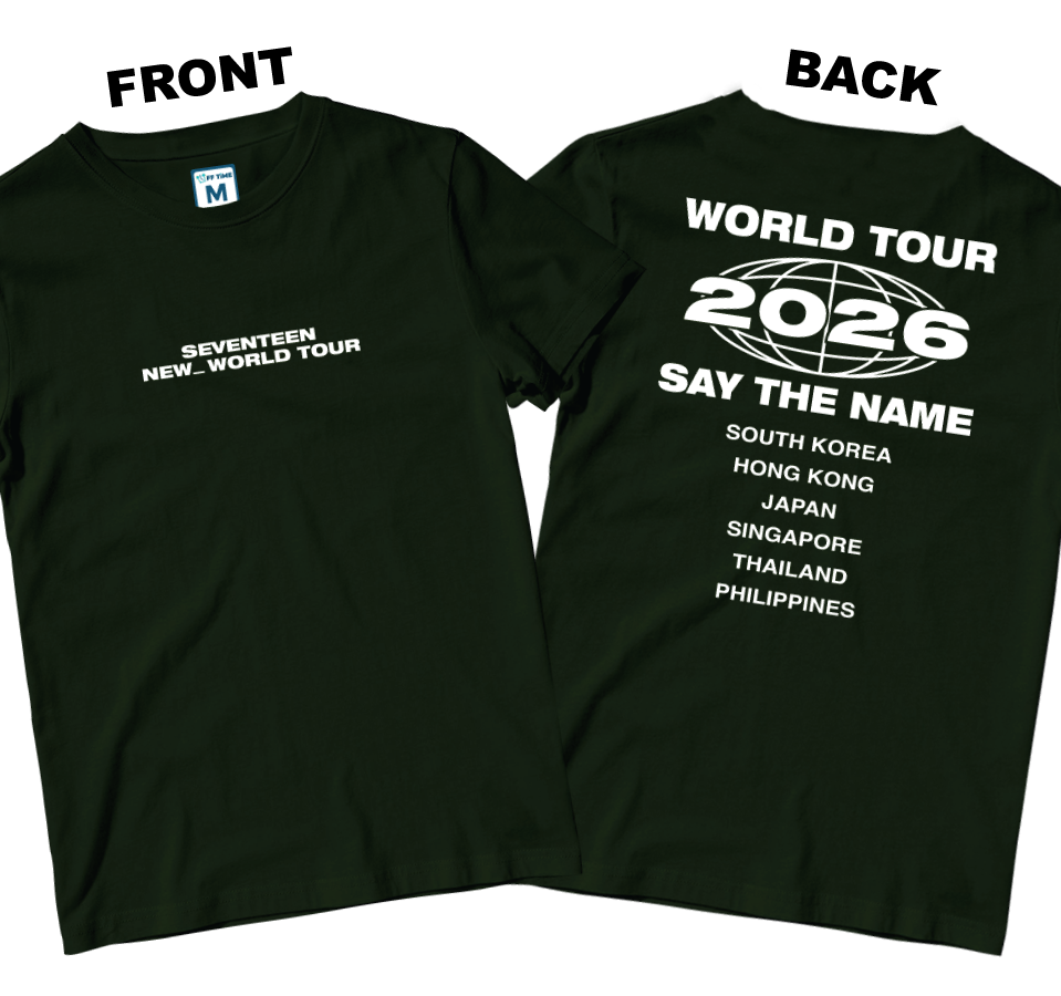 Cotton Shirt: World Tour Shirt (Front and Back)