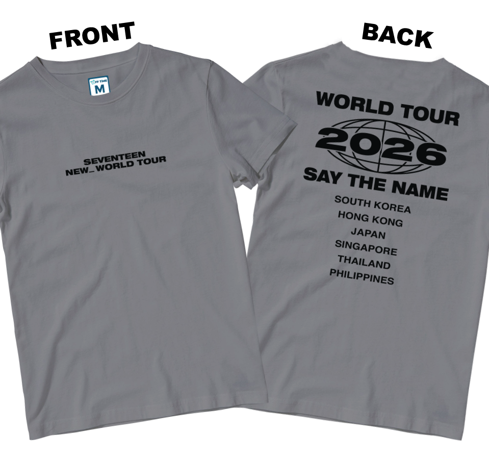 Cotton Shirt: World Tour Shirt (Front and Back)
