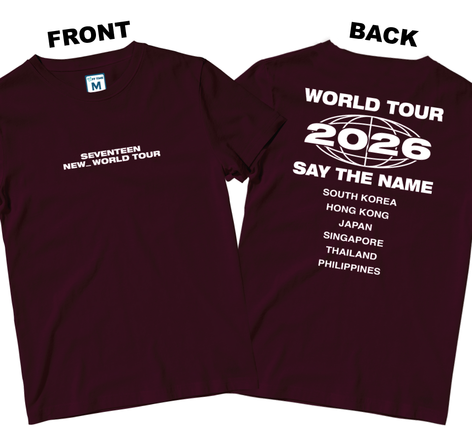 Cotton Shirt: World Tour Shirt (Front and Back)