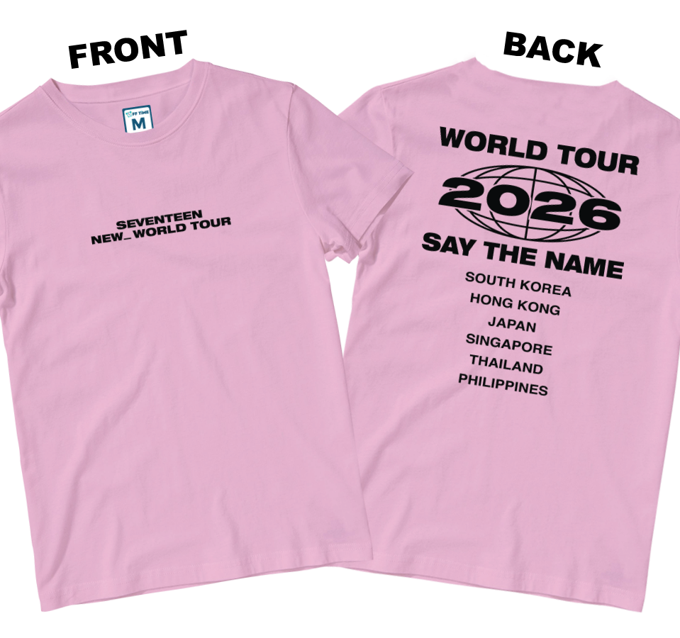 Cotton Shirt: World Tour Shirt (Front and Back)