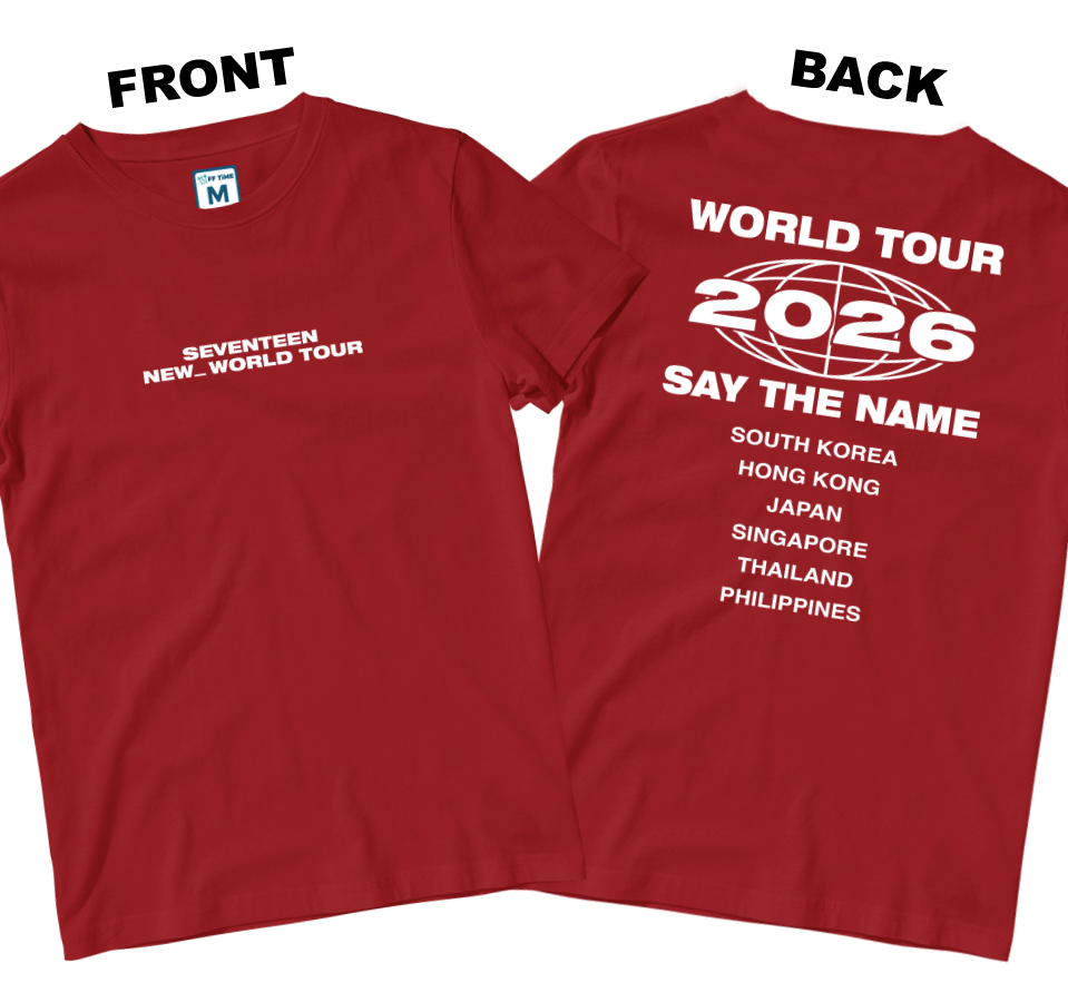 Cotton Shirt: World Tour Shirt (Front and Back)
