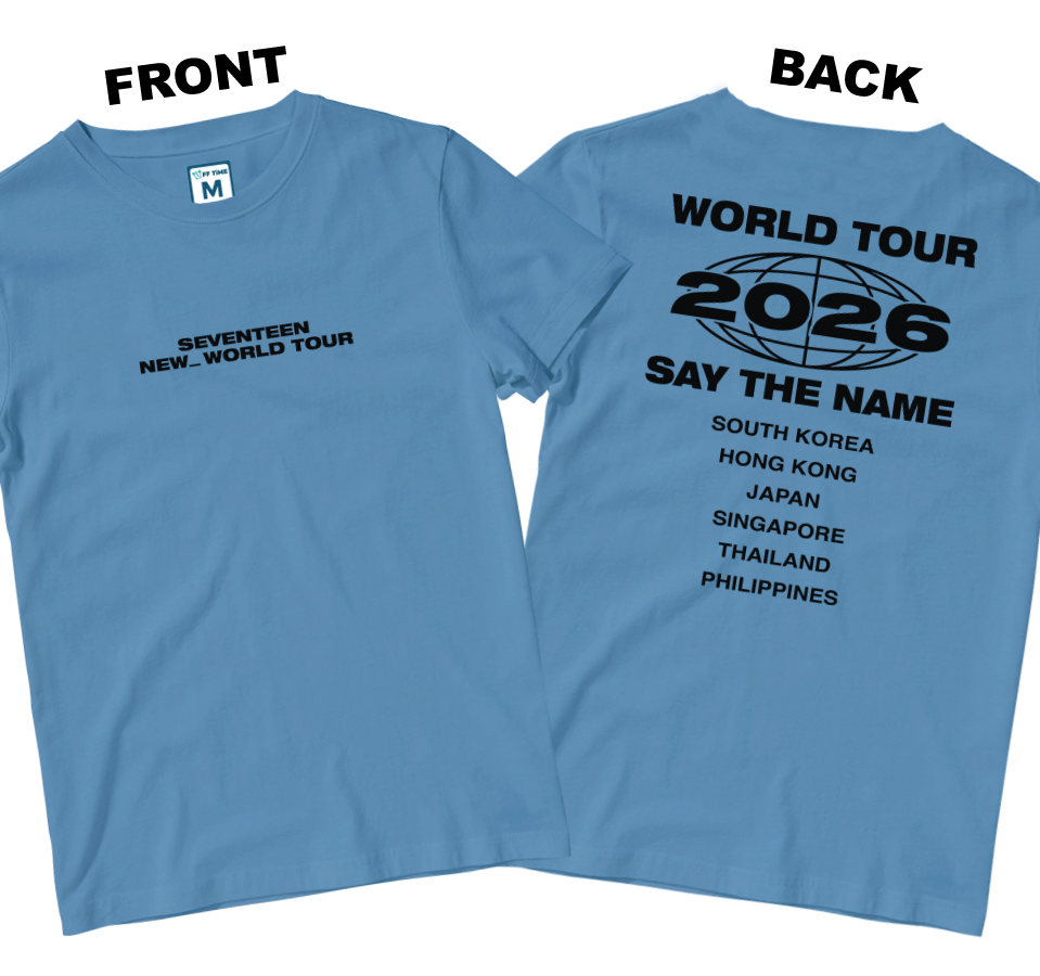 Cotton Shirt: World Tour Shirt (Front and Back)