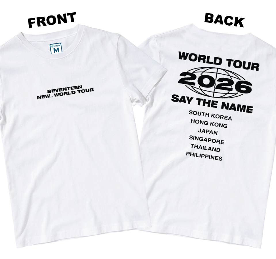 Cotton Shirt: World Tour Shirt (Front and Back)