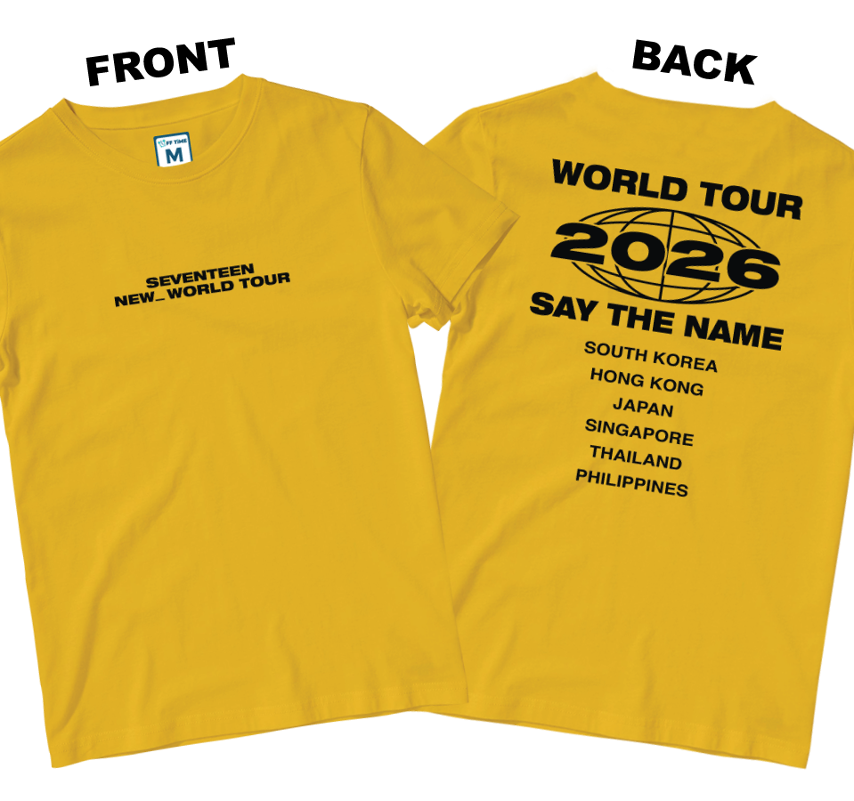 Cotton Shirt: World Tour Shirt (Front and Back)