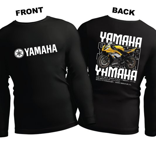 Long Sleeve Drifit Shirt: Yamaha (Front and Back)