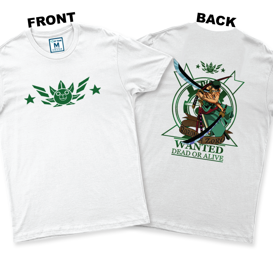 C.Spandex Shirt: Zoro  (Front and Back)