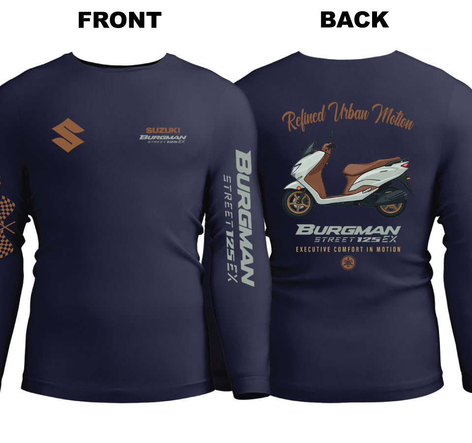 Long Sleeve Drifit Shirt: Suzuki Burgman