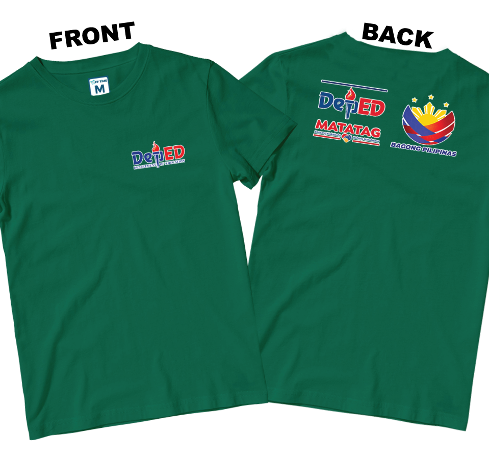 Cotton Shirt: DepEd Pocket 1 (Front and Back)